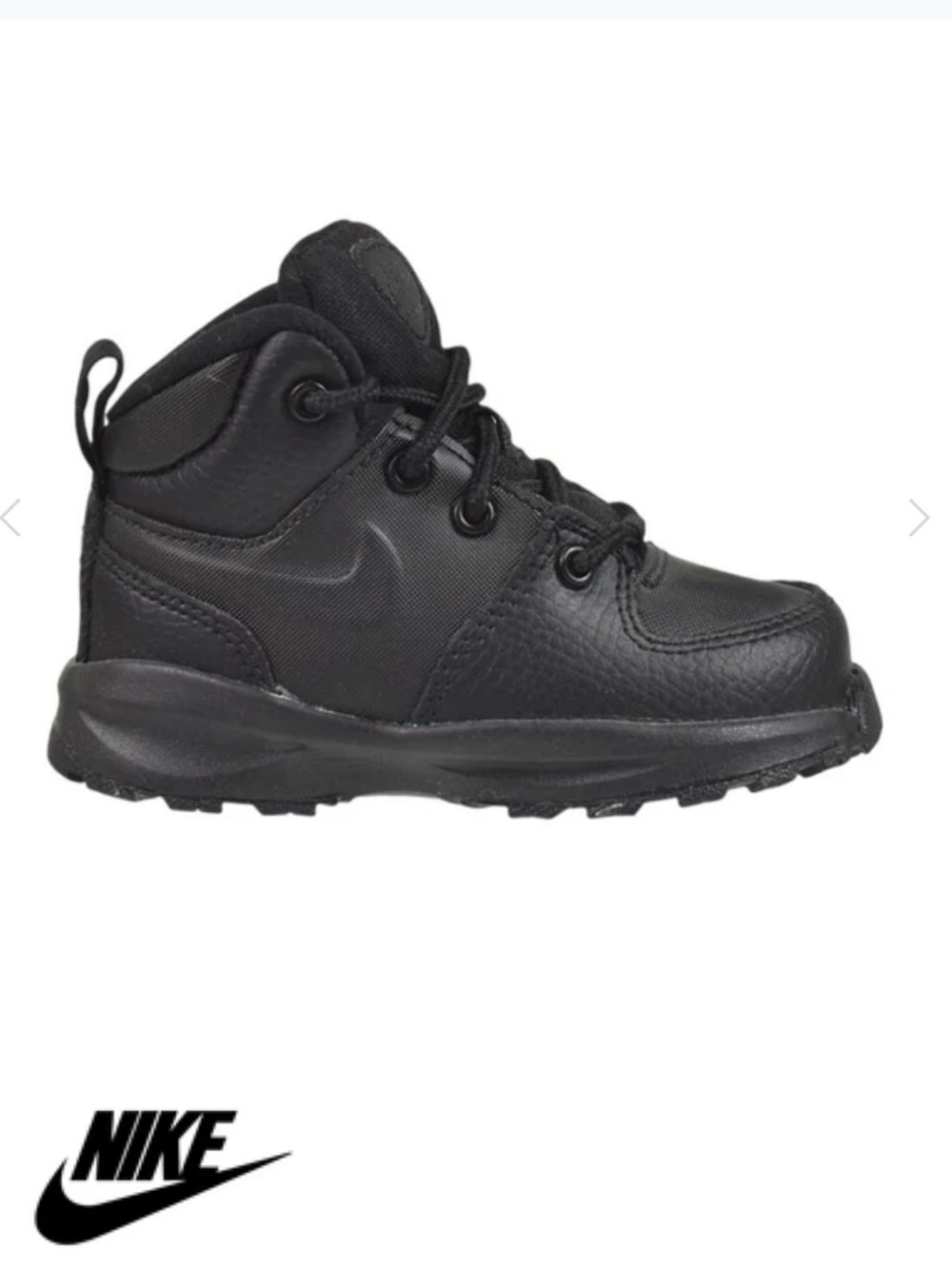 Nike Little Kids' All-Black High-Top Sneakers